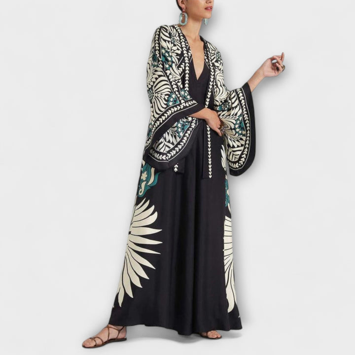 Giselle - Vestidos maxi elegantes con estampado floral