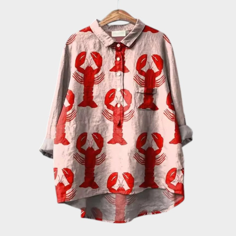 Krabben | Blusa premium con estampados florales