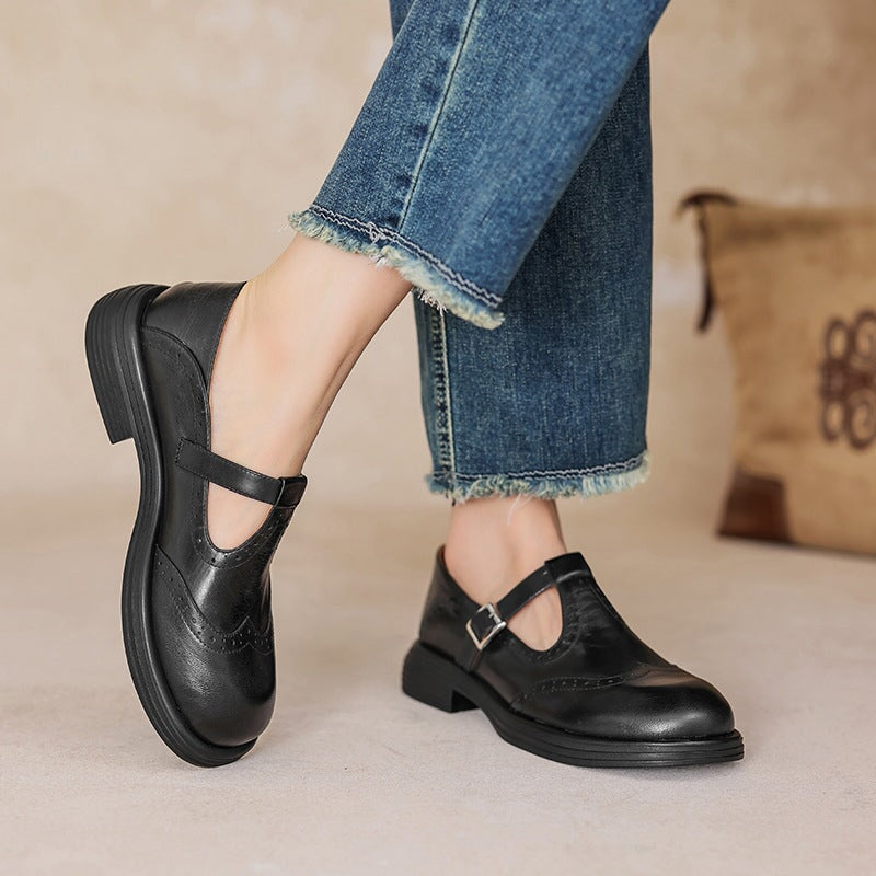 Zapatos Mary Jane de Cuero GraceStep
