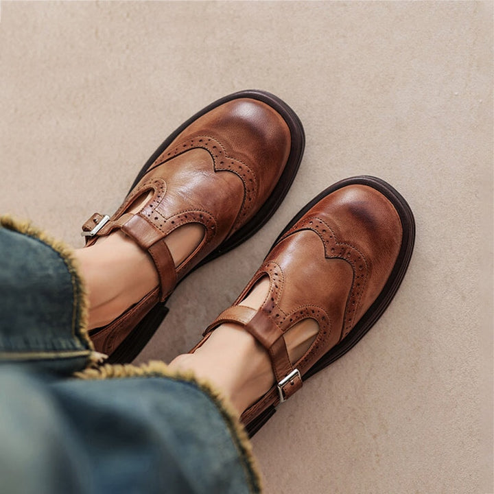 Zapatos Mary Jane de Cuero GraceStep