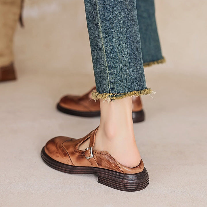 Zapatos Mary Jane de Cuero GraceStep
