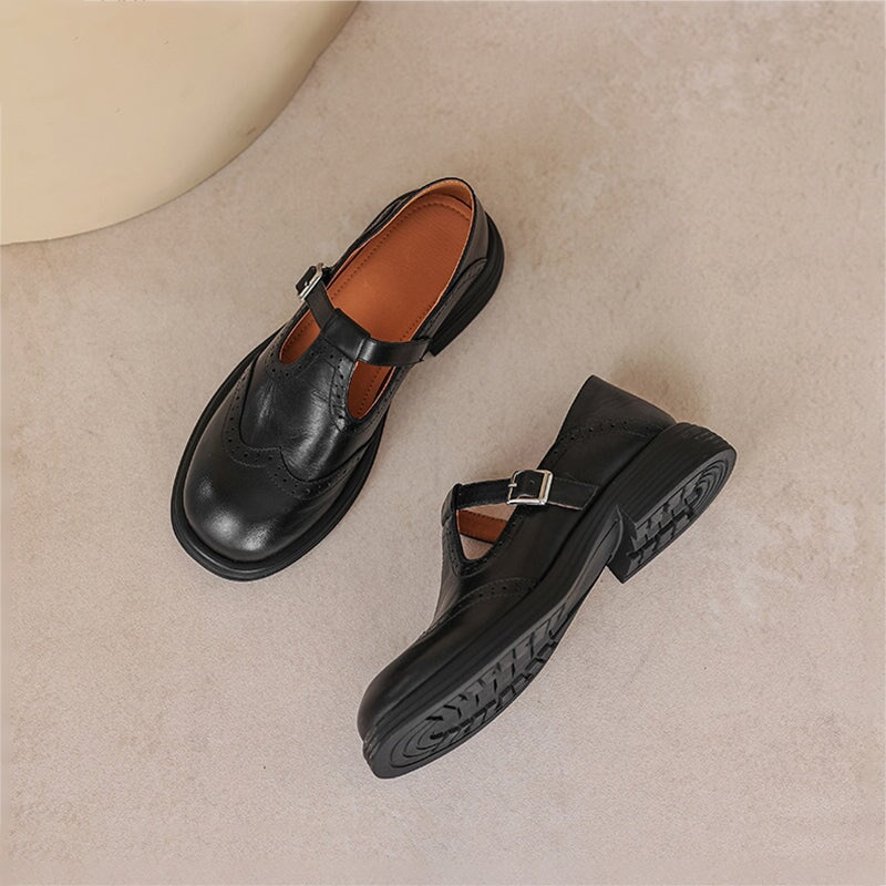 Zapatos Mary Jane de Cuero GraceStep