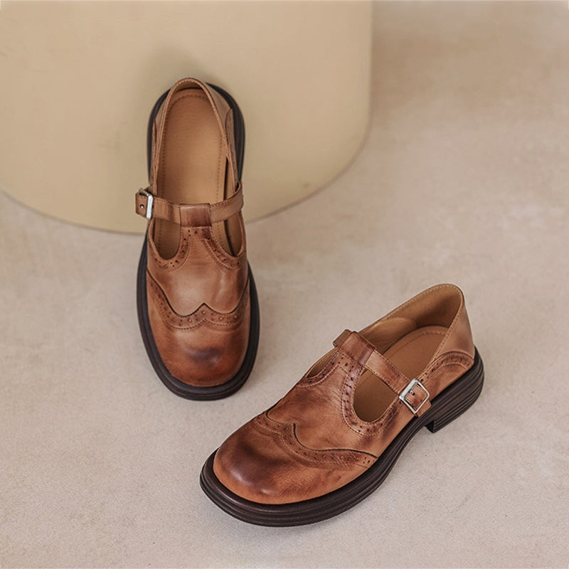 Zapatos Mary Jane de Cuero GraceStep