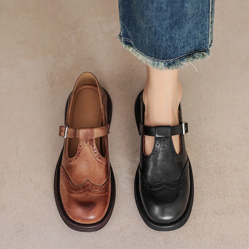 Zapatos Mary Jane de Cuero GraceStep