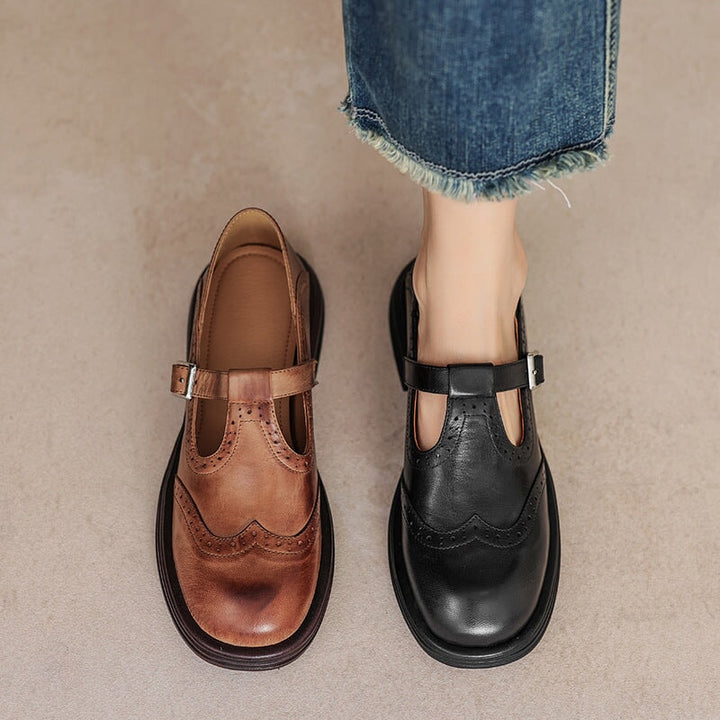 Zapatos Mary Jane de Cuero GraceStep