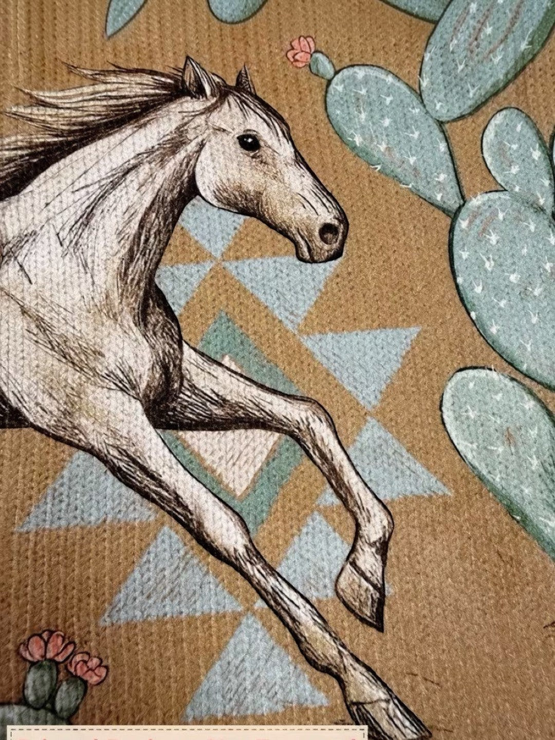 Aurora | Cárdigan de punto con motivo de caballos y cactus