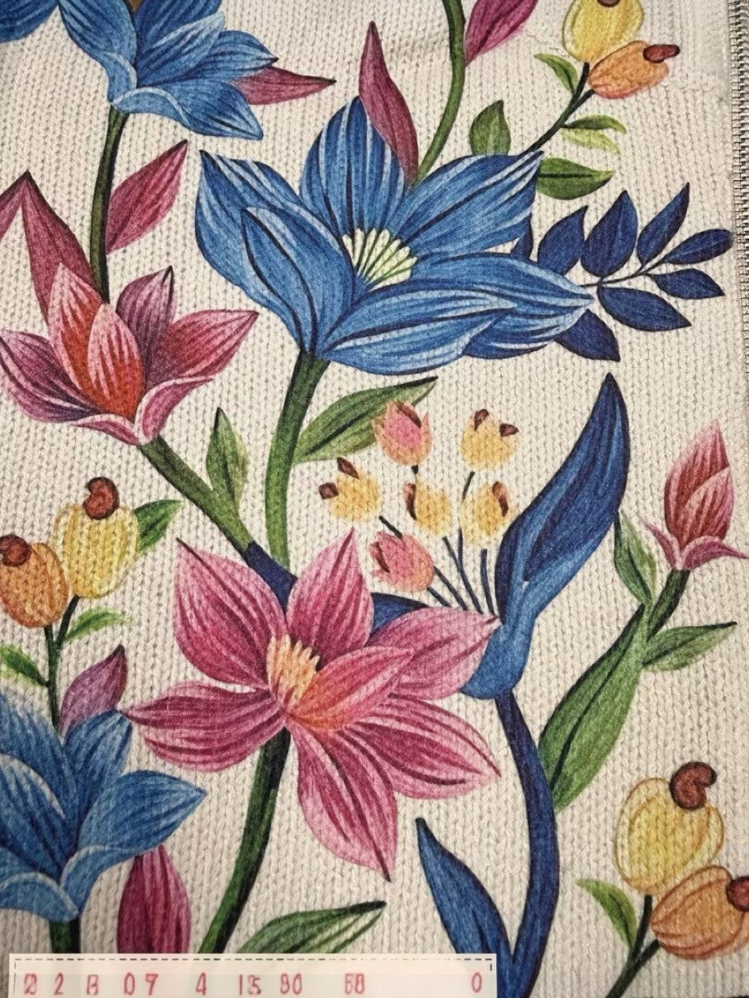 Esperanza | Cárdigan de punto con patrón floral botánico