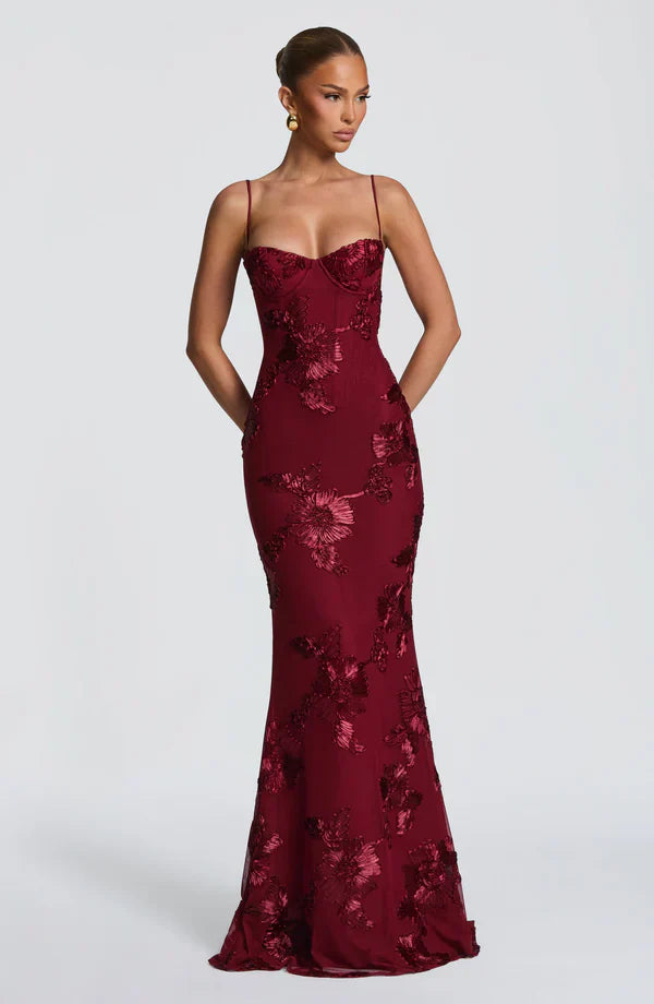 Aveline - Vestido corsé floral