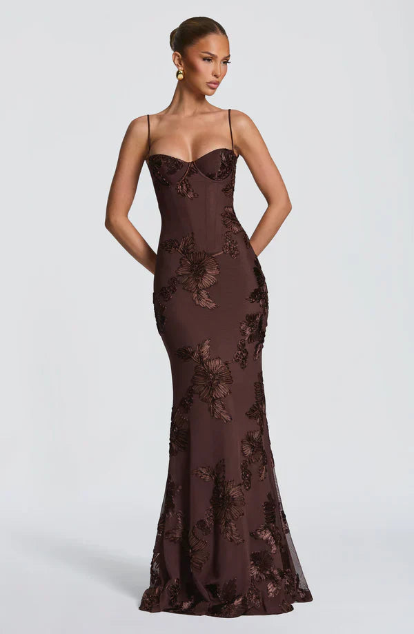 Aveline - Vestido corsé floral