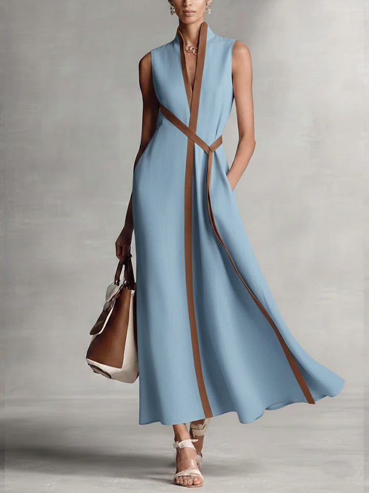Harper - Vestido Maxi Sin Mangas Elegante
