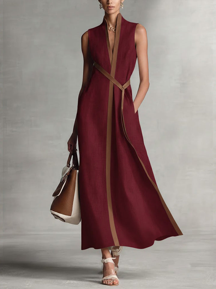 Harper - Vestido Maxi Sin Mangas Elegante