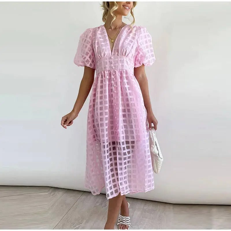 Julia - Elegante Vestido Midi de Verano
