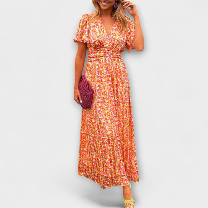 Elsie - Vestido clásico con escote en V