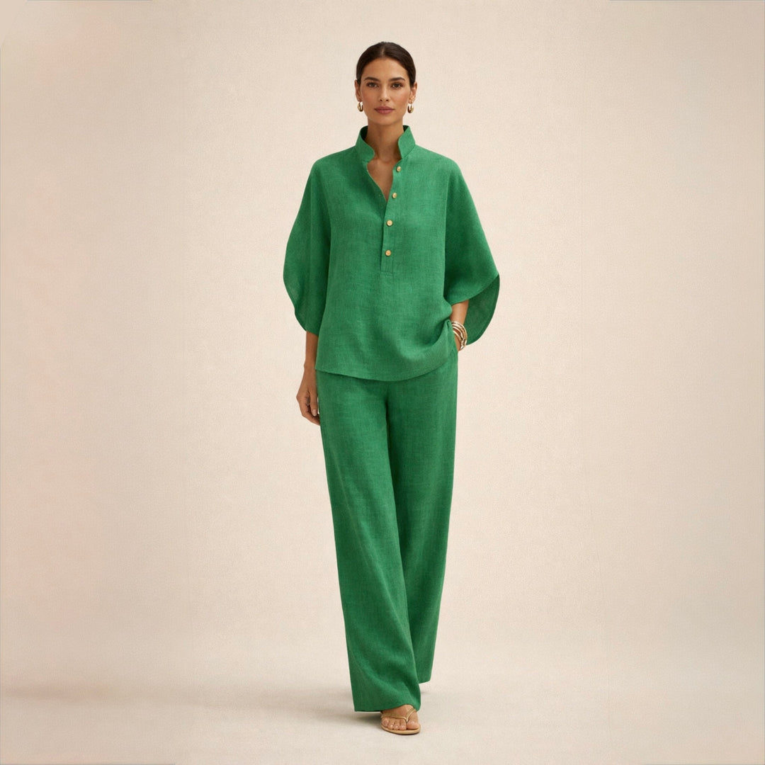 Maria™ | Conjunto de lino holgado