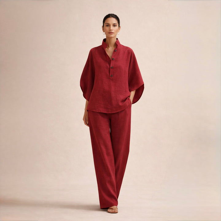 Maria™ | Conjunto de lino holgado