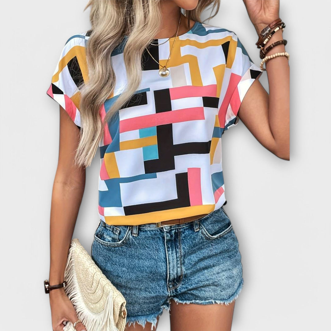 Chloe - Blusa de manga corta