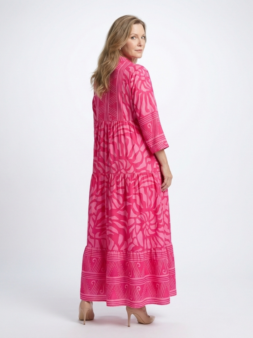 Marielle | Vestido Midi con Botones Frontales