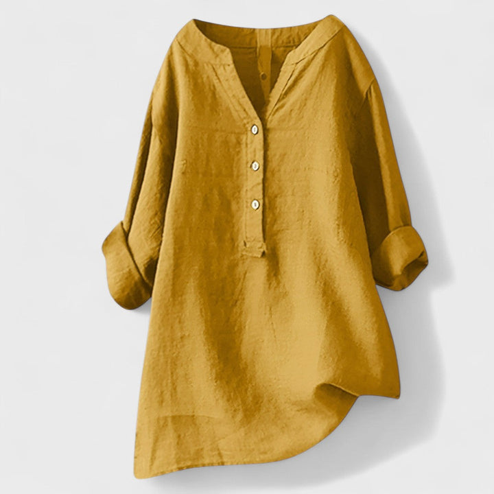 Freja - Camisa cómoda con botones