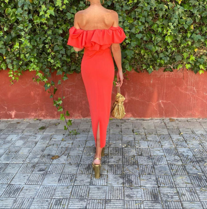 Adaya - Sin Mangas Midi Vestido