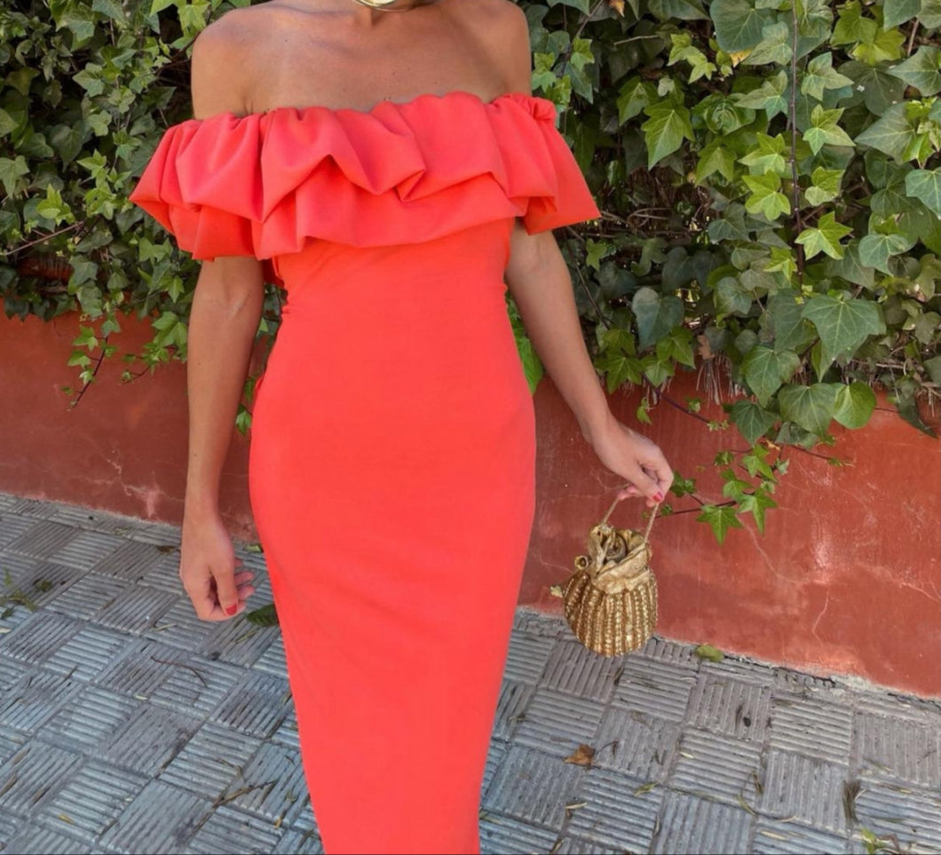 Adaya - Sin Mangas Midi Vestido