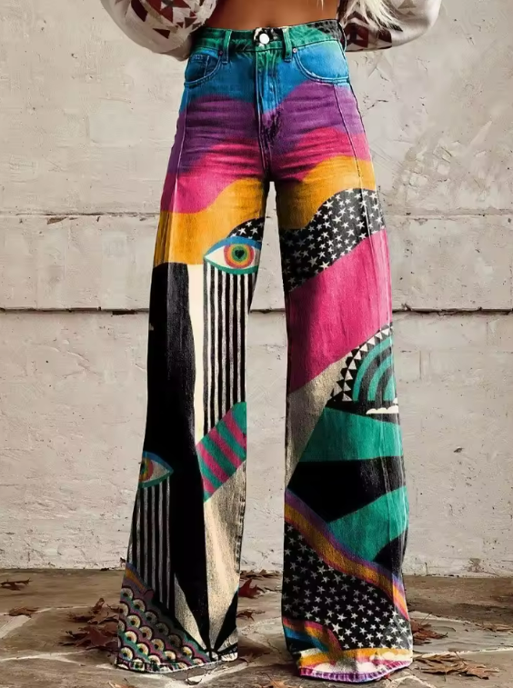 Talia™ | Pantalones acampanados Boho Chic