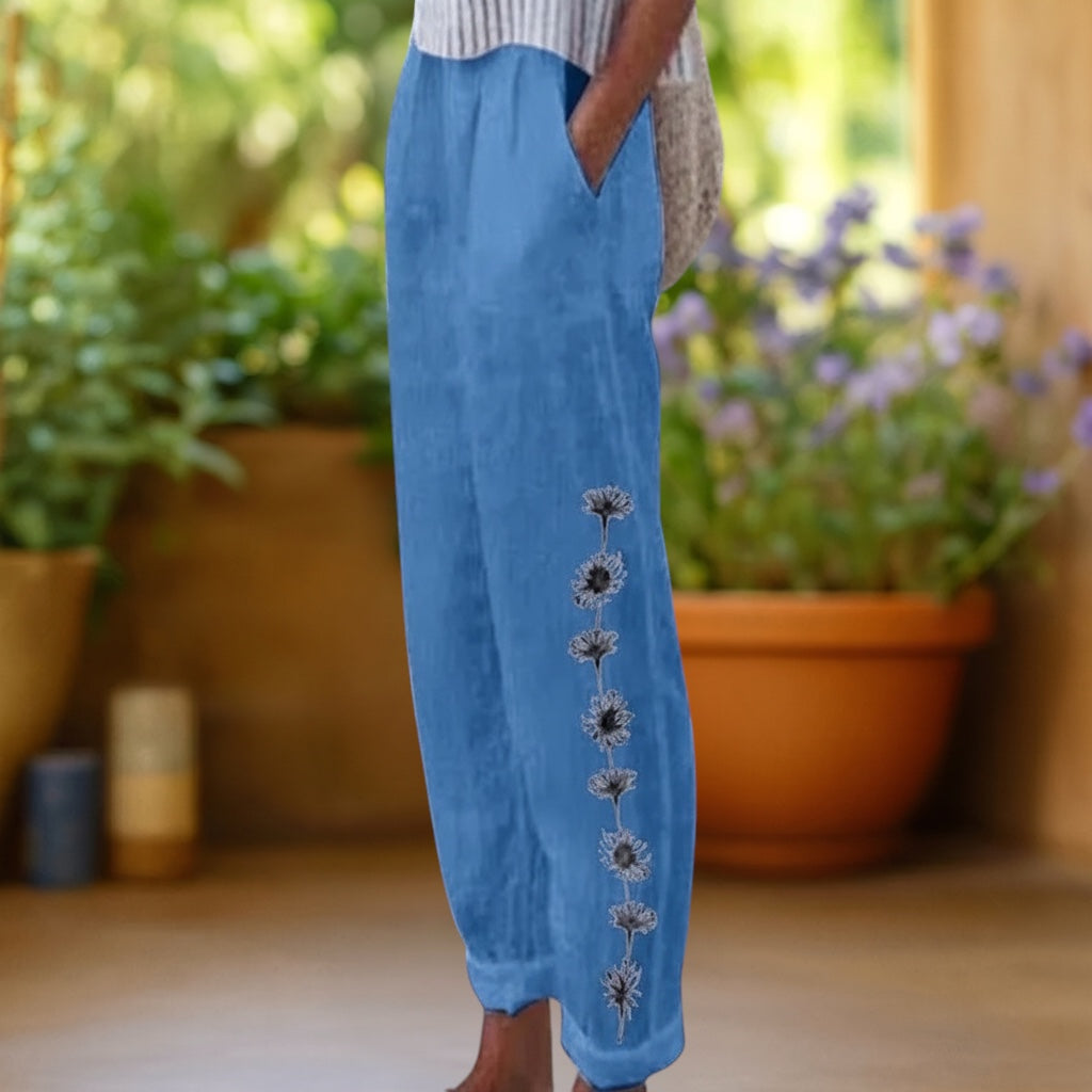 Flora™ | Pantalones holgados con estampado floral