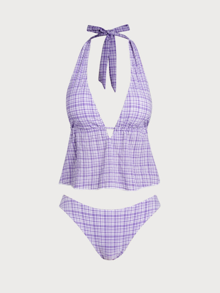 Tankini Negro con Escote en V